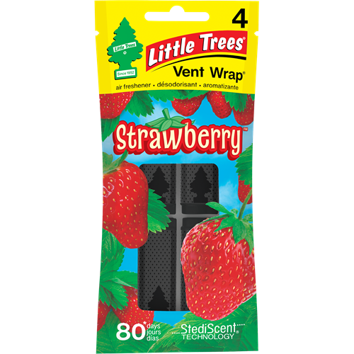 Little Trees Vent Wrap, 4pk - Strawberry