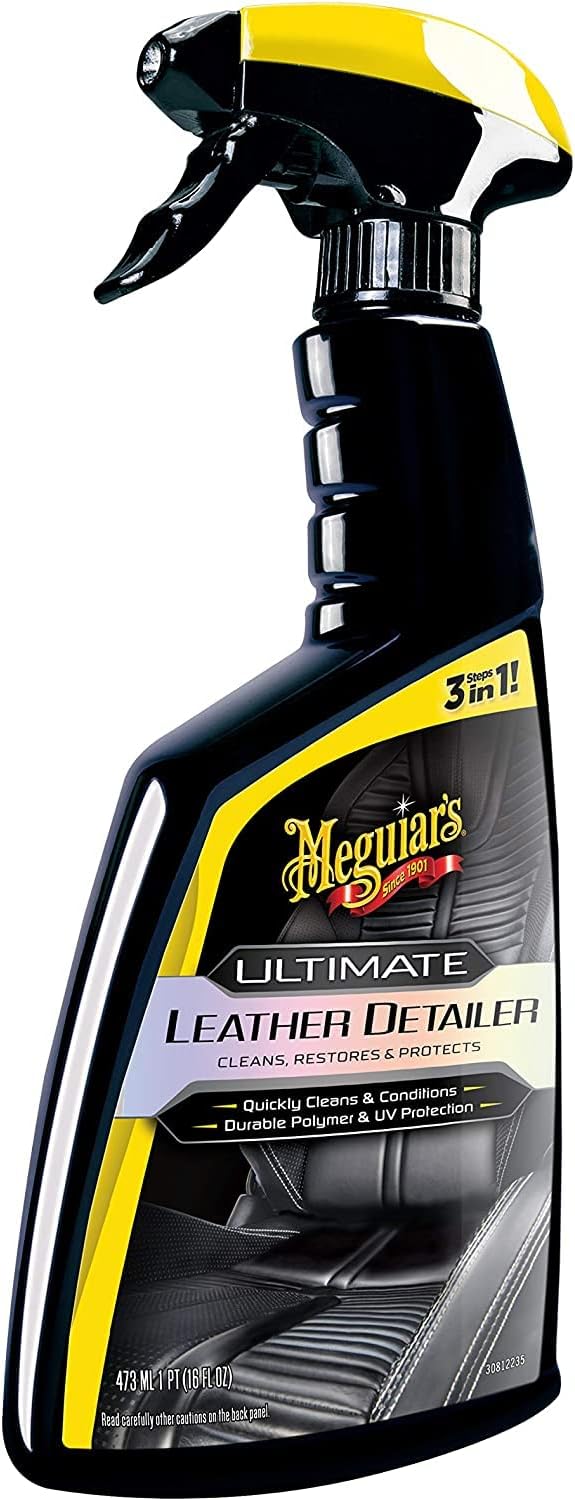 Meguiar's Leather Cleaner, 16oz - Ultimate Leather Detailer