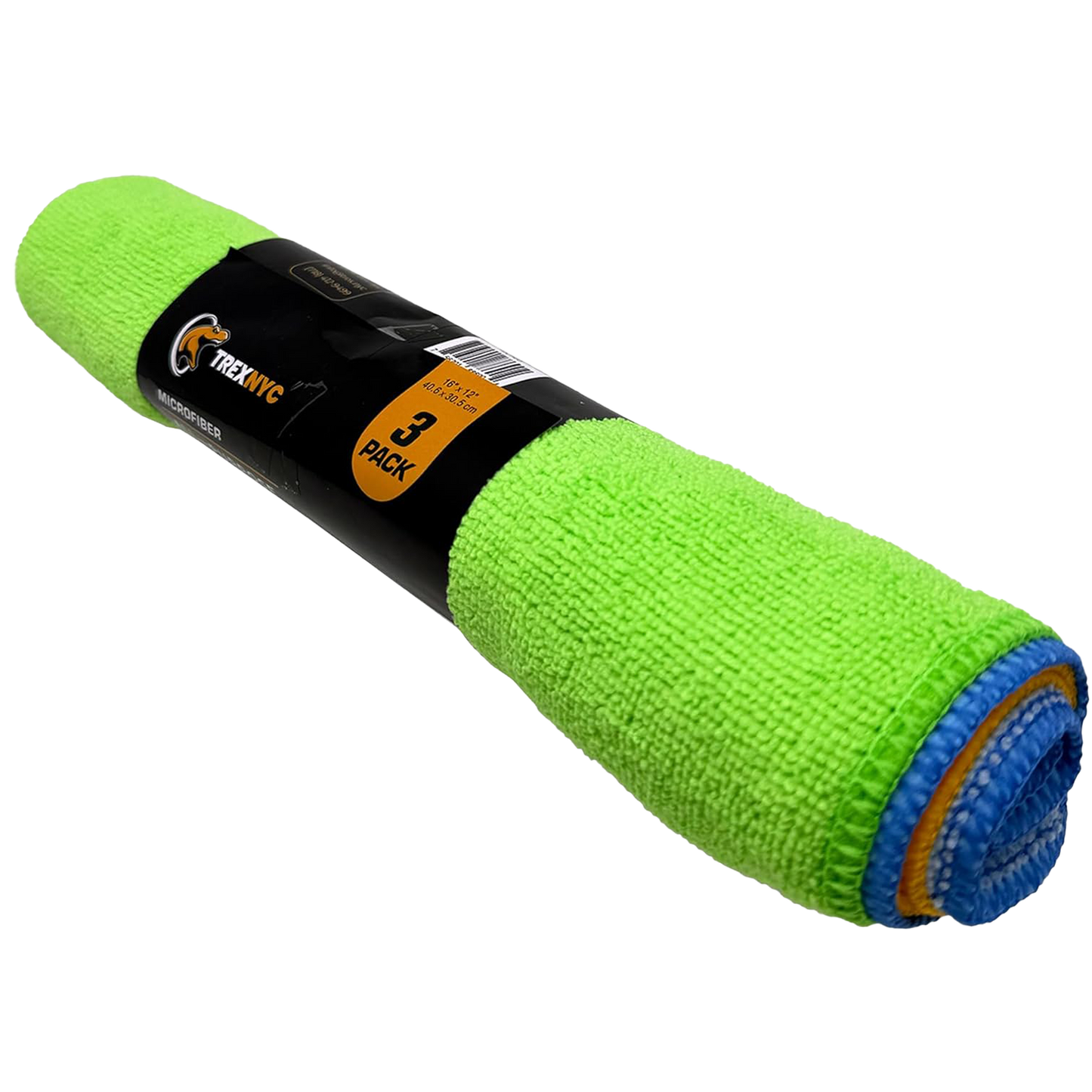 TrexNYC Towels, Microfiber Cleaning Roll 3pk