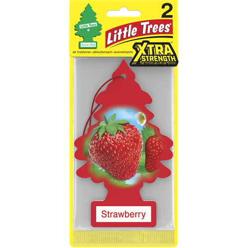 Little Trees Extra Strength Paper, 2pk - Strawberry