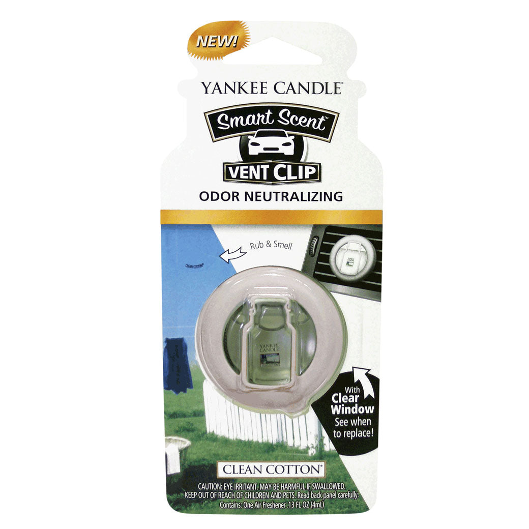 Yankee Candle Vent Clip - Clean Cotton