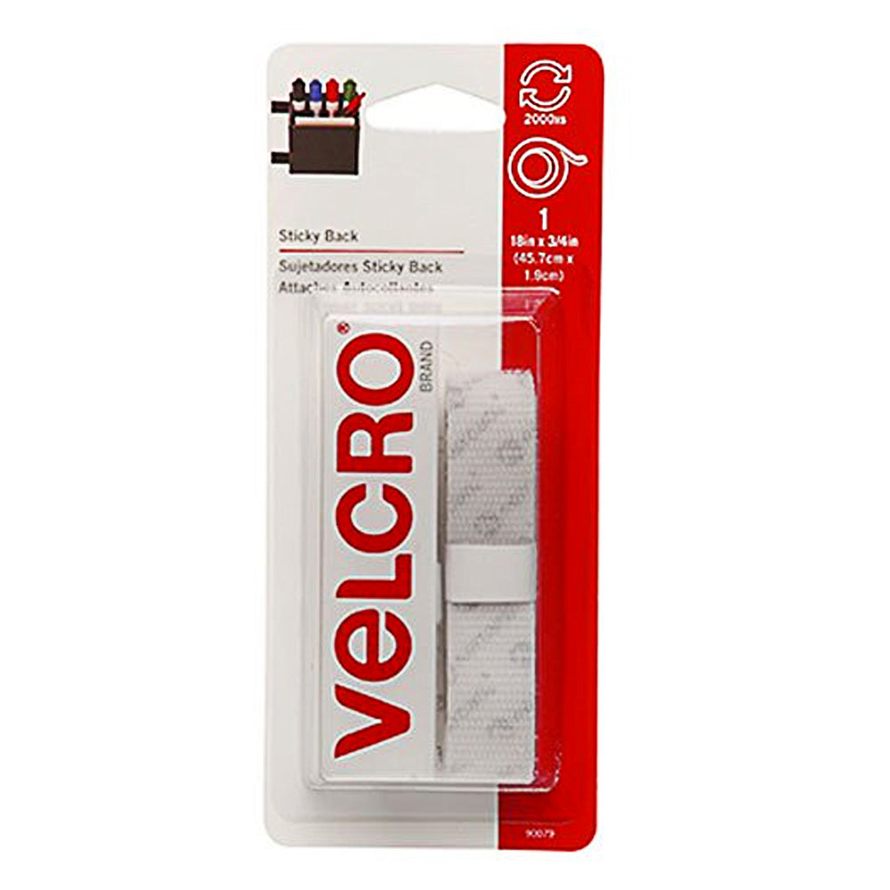 Velcro Tape, 18" - White