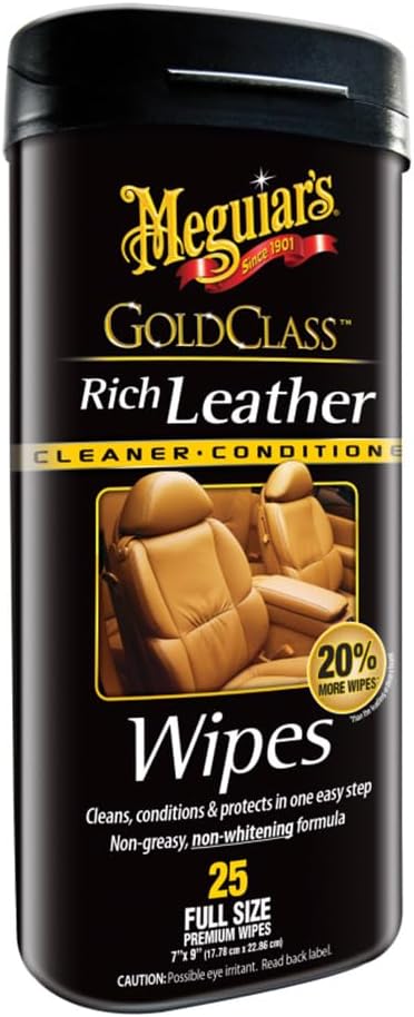 Meguiar's Leather Wipes - Gold Class Rich
