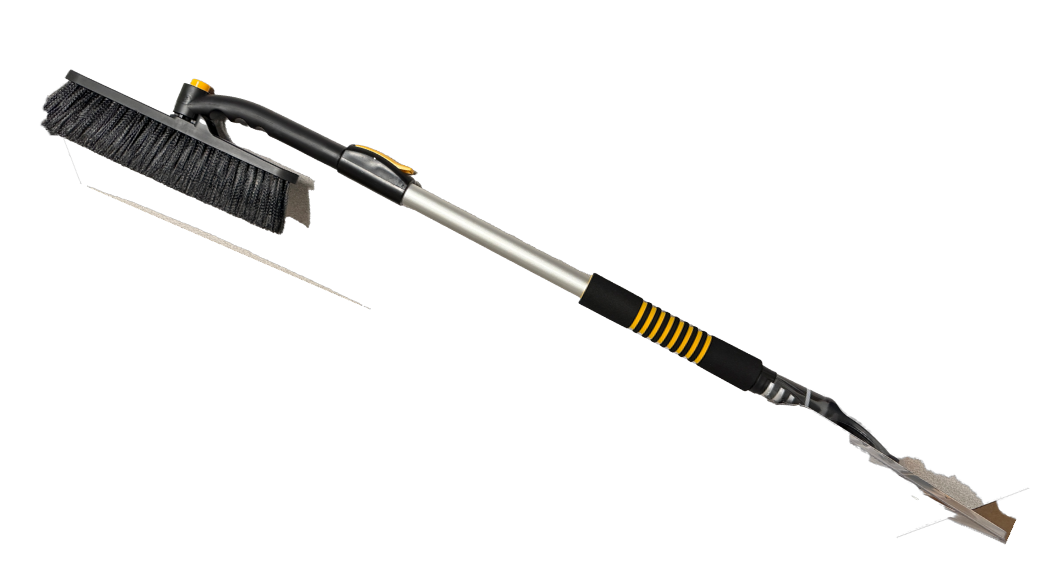 TrexNYC Snow Brush, Extendable & Ice Scraper 2 in 1 33"