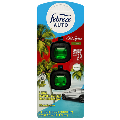 Febreze 2pk Car Vent Clip Febreze - Old Spice Fiji