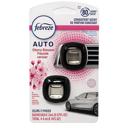 Febreze 2pk Car Vent Clip Febreze - Cherry Blossom