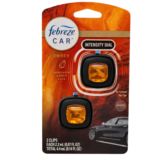 Febreze 2pk Car Vent Clip Febreze - Ember