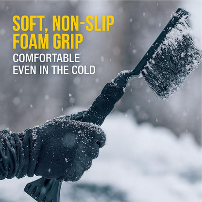 TrexNYC Snow Brush and Ice Scraper 2 in 1 19"