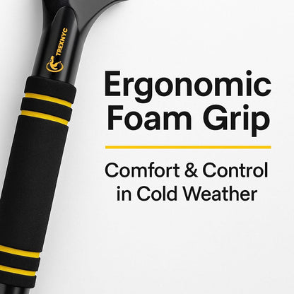 TrexNYC Snow Brush, Extendable & Ice Scraper 2 in 1 22" - 30"
