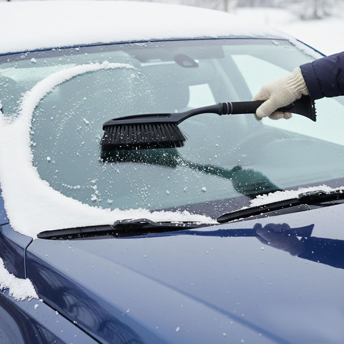 TrexNYC Snow Brush, w/Ice Scraper 30"