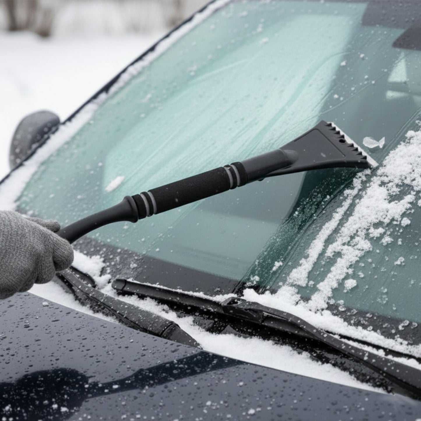 TrexNYC Snow Brush, w/Ice Scraper 30"