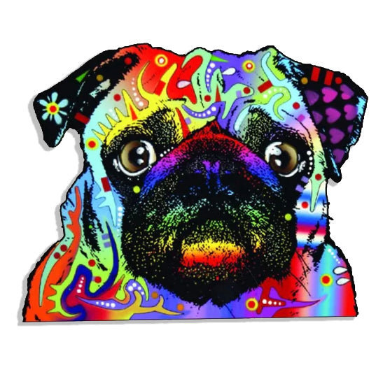 Enjoyit Pug Car Stickers