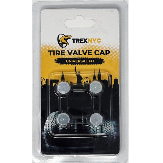 TrexNYC Valve Cap, X Type - Silver