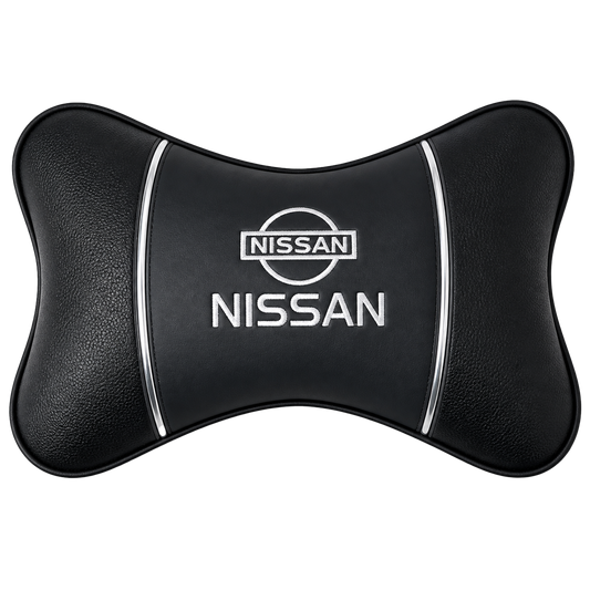 TrexNYC Head Rest Pillow Nissan - Black