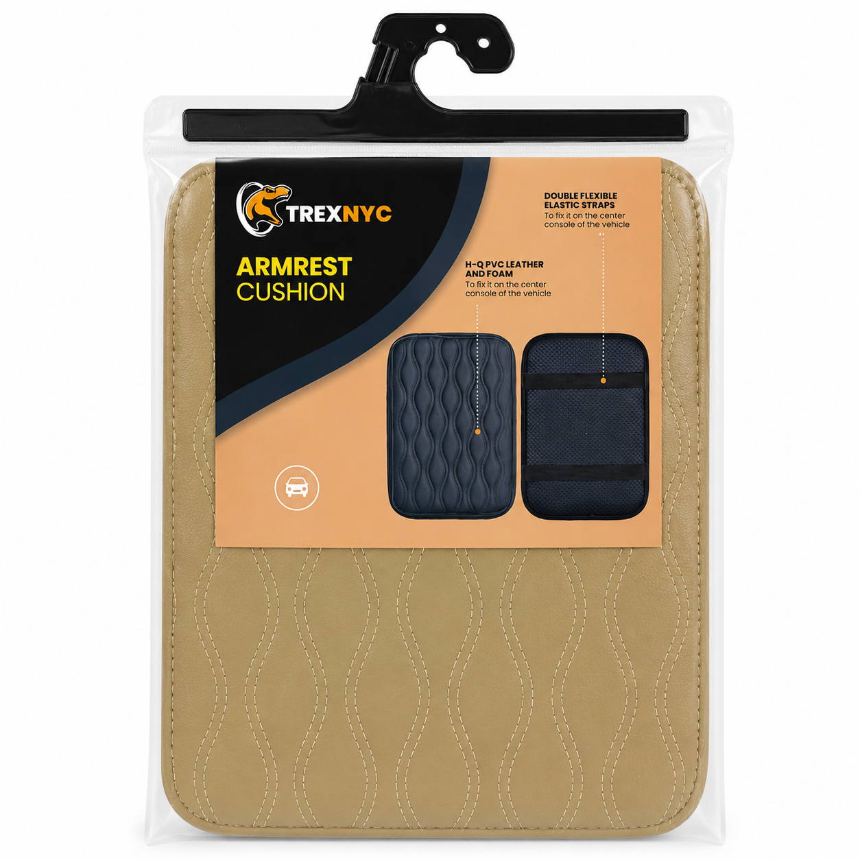 TrexNYC Arm Rest Cushion - Tan