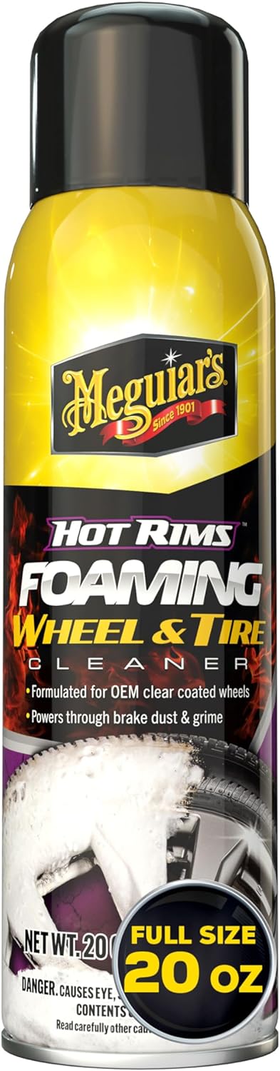 Meguiar's Hot Rims Foaming Wheel & Tire Cleaner, 20oz