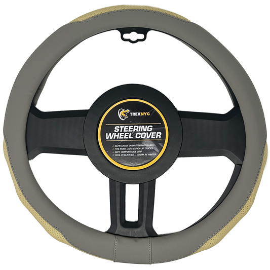 TrexNYC Steering Wheel Cover - Ultimate Gray