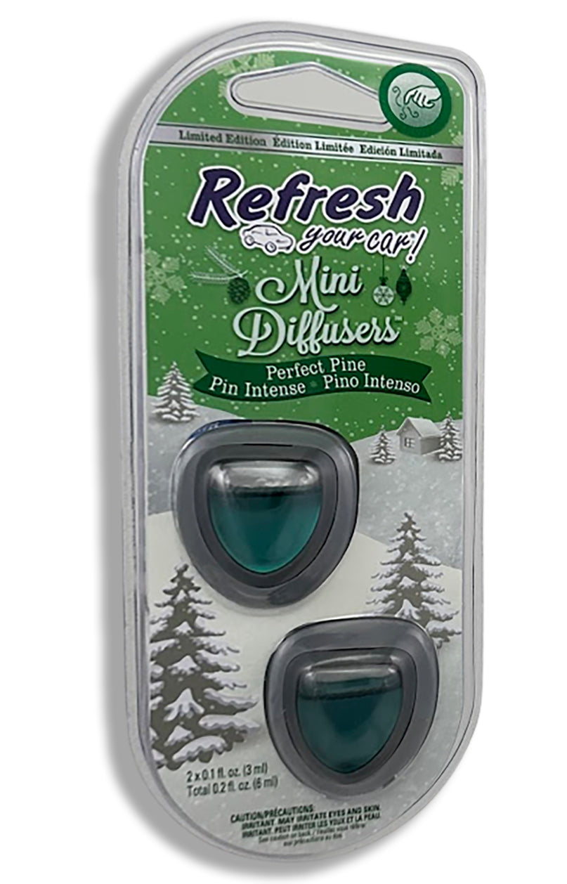 Refresh Your Car Mini Diffusers, 2pk - Perfect Pine