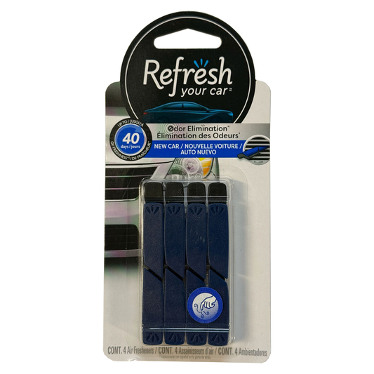 Refresh Your Car Vent Stick, 4pk - New Car