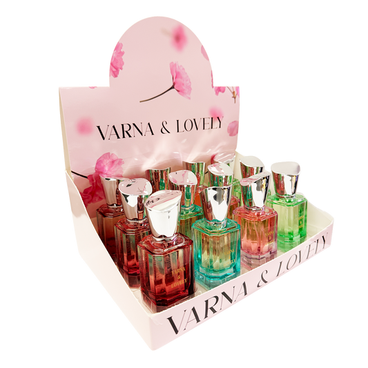 Qattarah Varna & Lovely 30ml Perfume 12pc Display Jewel Top