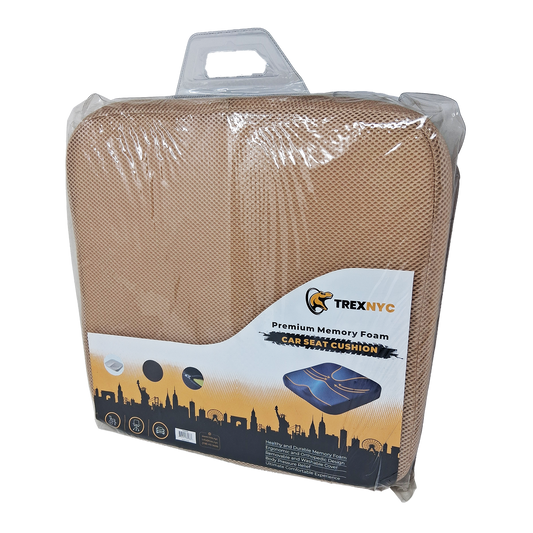 TrexNYC Memory Foam Seat Mesh - Tan