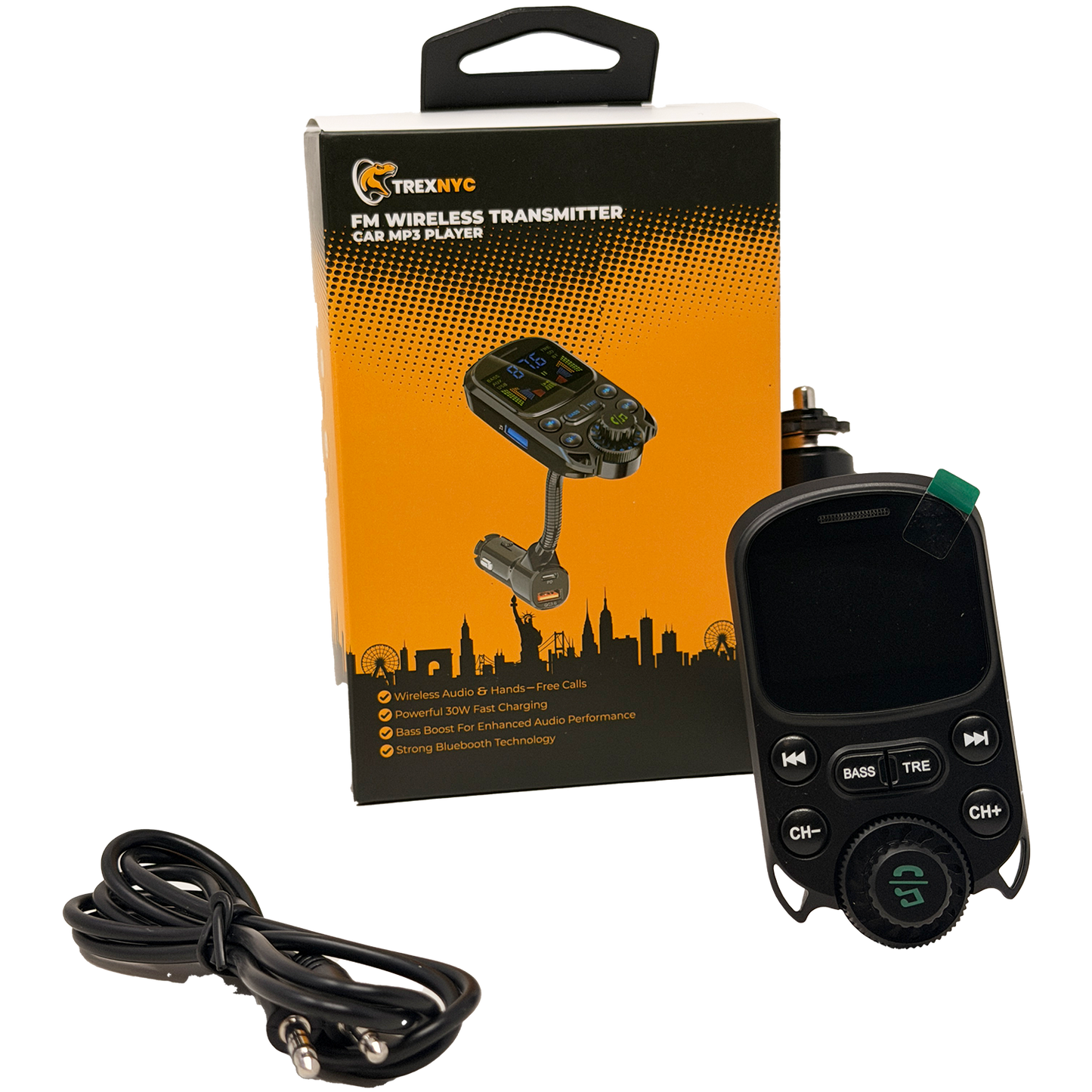 TrexNYC FM Wireless Transmitter MP3 player