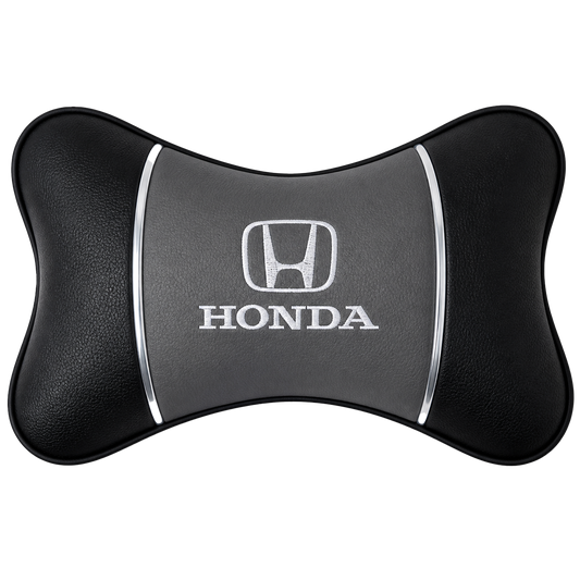 TrexNYC Head Rest Pillow Honda - Black/Gray