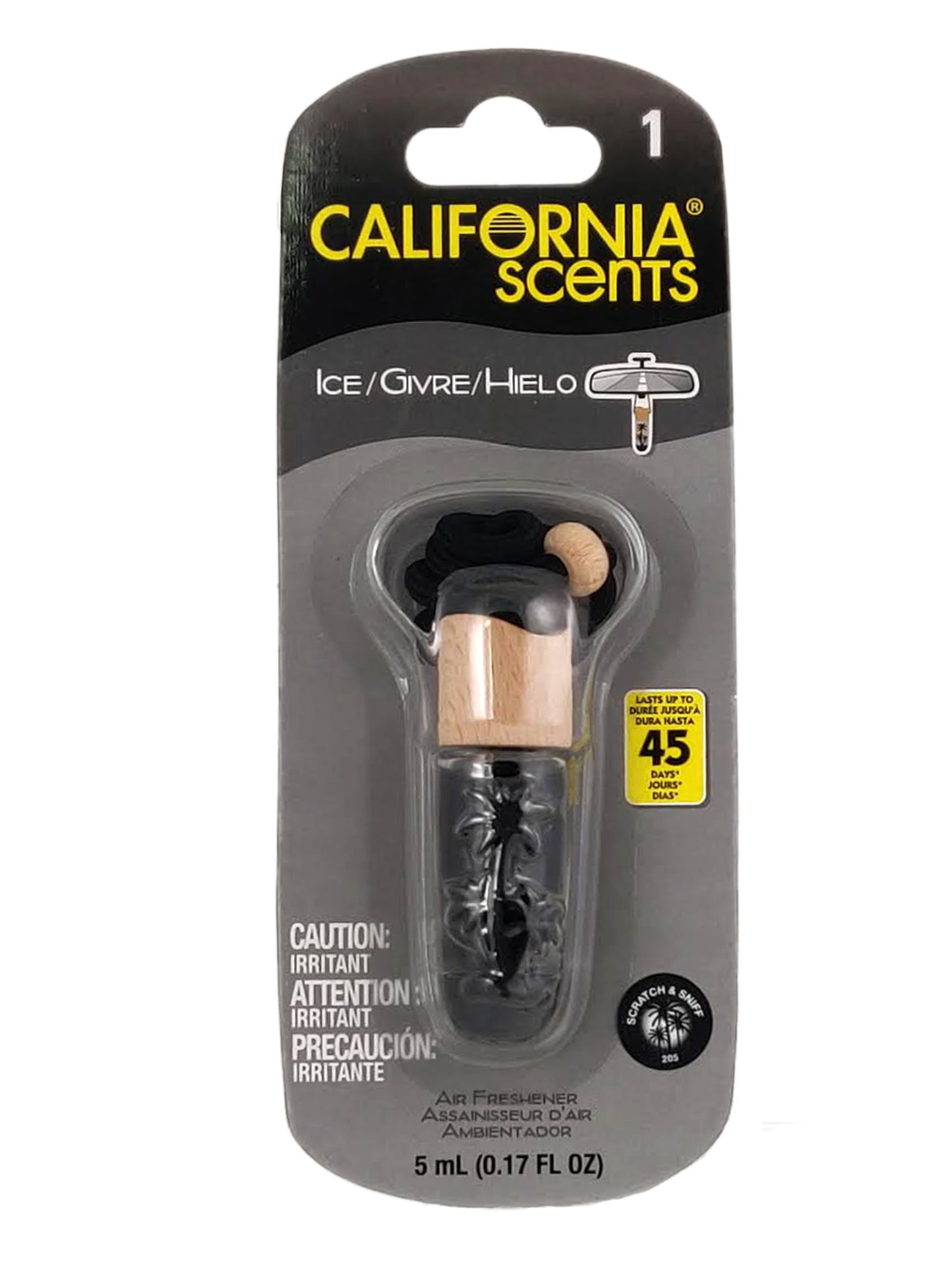 California Scents Hanging Vial - Ice
