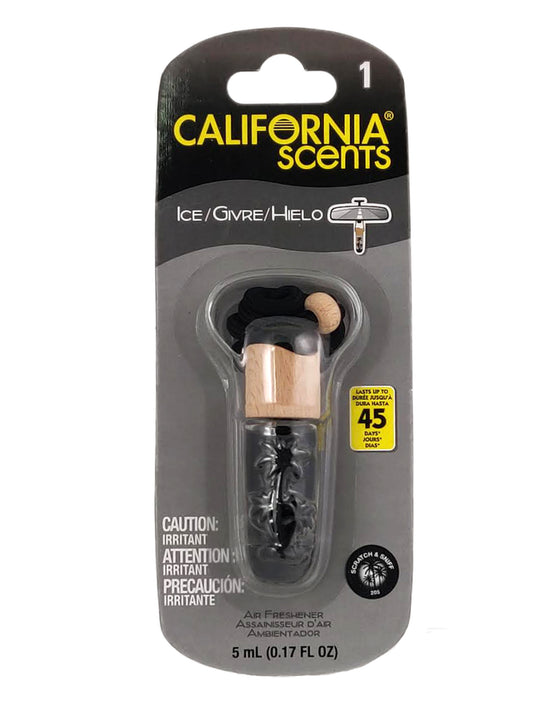 California Scents Hanging Vial - Ice