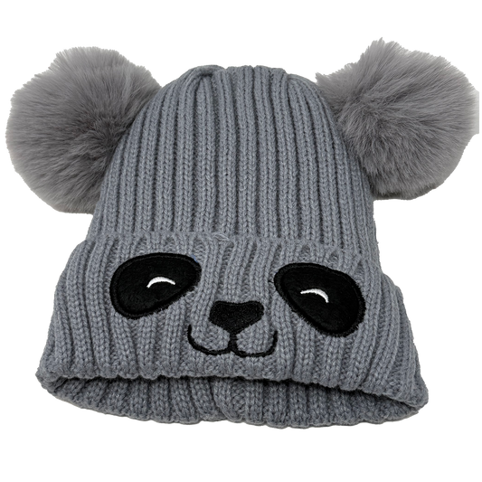 Hat for Kids with 2 Puffs, Bear
