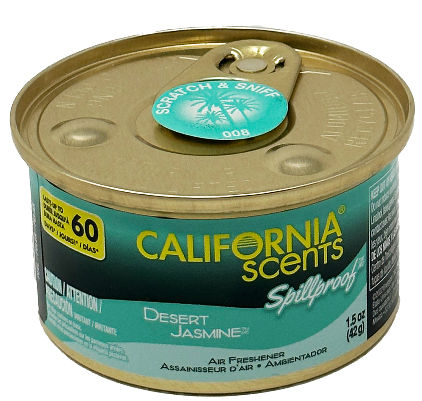California Scents Spillproof Organic Can - Desert Jasmine