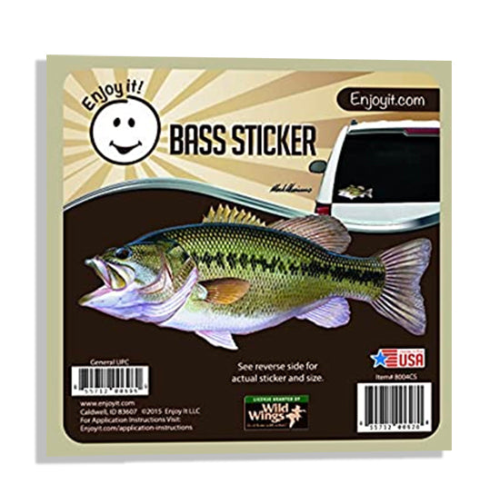 Enjoyit Largemouth Bass Full Color Car Sticker