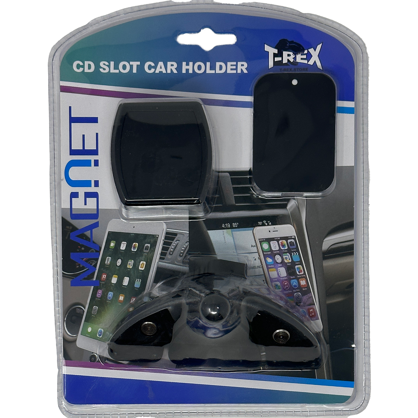 TrexNYC Phone Holder, XL Car CD Slot Magnetic