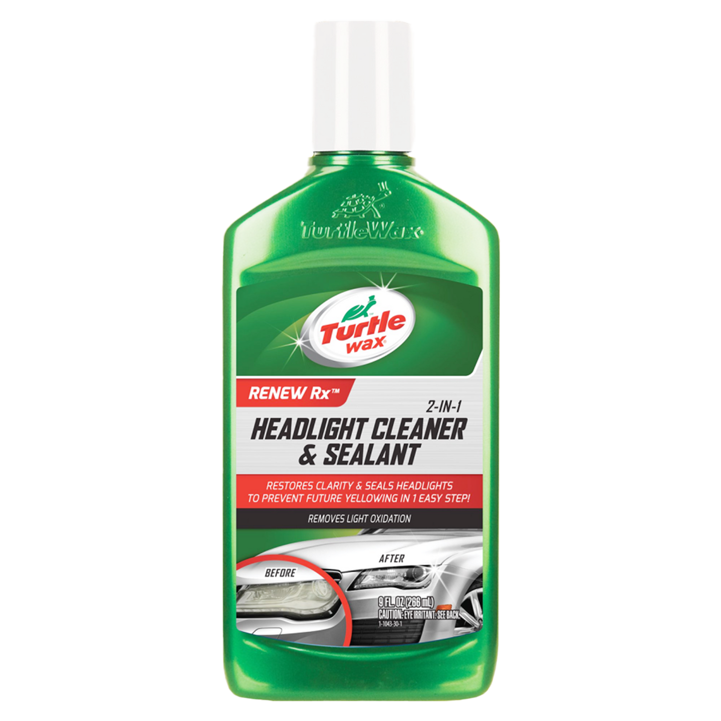 Turtle Wax 2 in 1 Headlight Cleaner & Sealant, 9oz