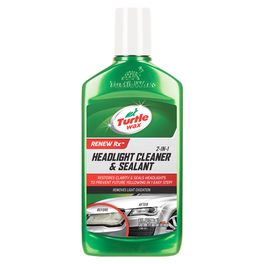 Turtle Wax 2 in 1 Headlight Cleaner & Sealant, 9oz