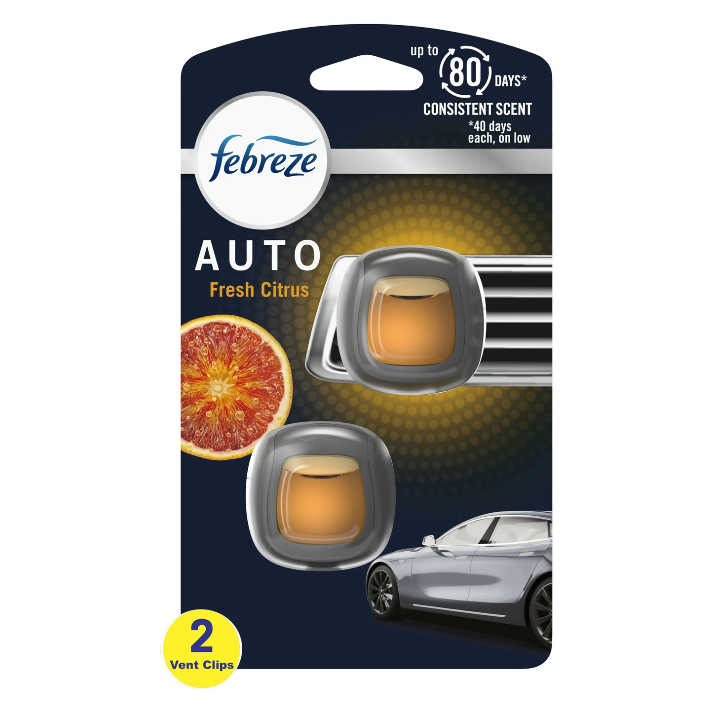 Febreze Vent Clip, 2pk - Citrus