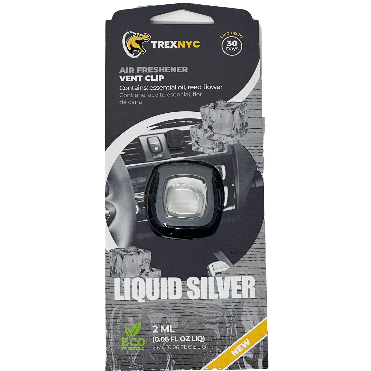 TrexNYC Vent Clip, 1pk - Liquid Silver
