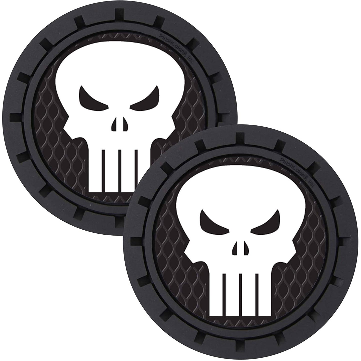 PlastiColor Cup Holder Coaster, 2pc - Punisher