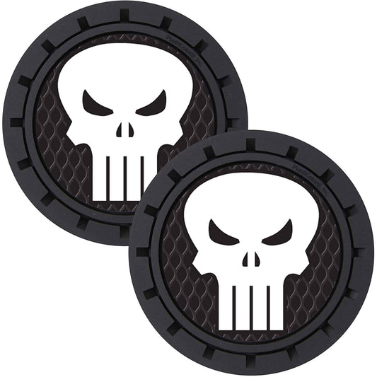 PlastiColor Cup Holder Coaster, 2pc - Punisher