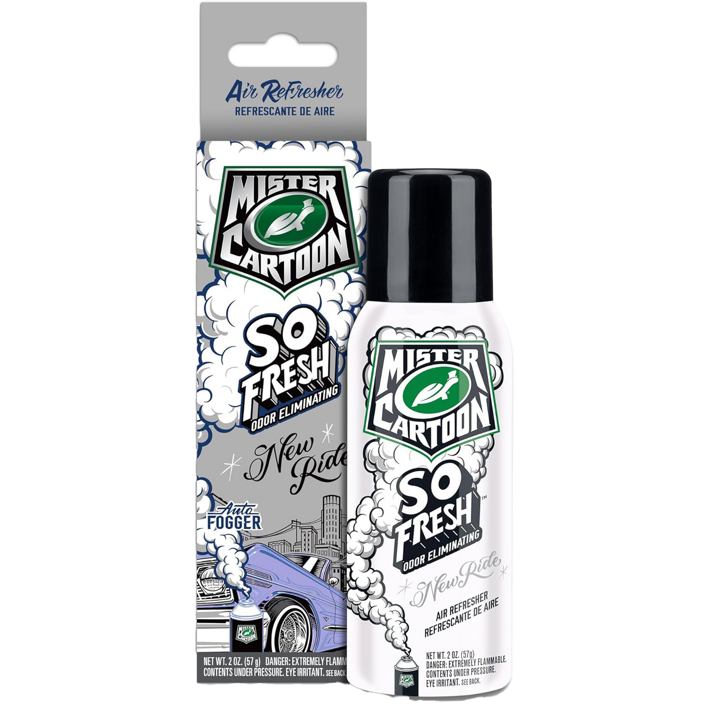 Turtle Wax Mr Cartoon, Ordor Fogger 2oz - New Ride