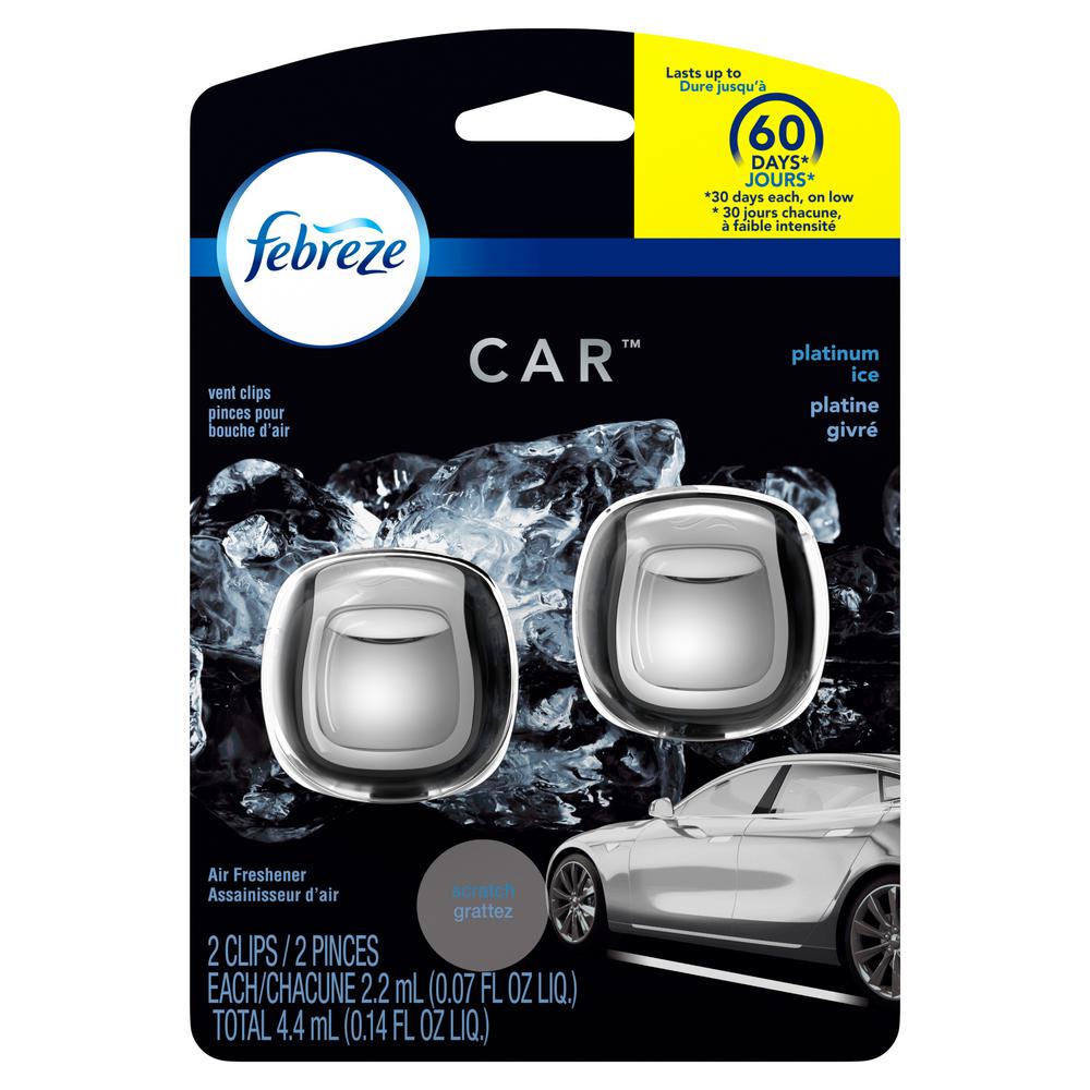 Febreze Vent Clip, 2pk - Platinum Ice