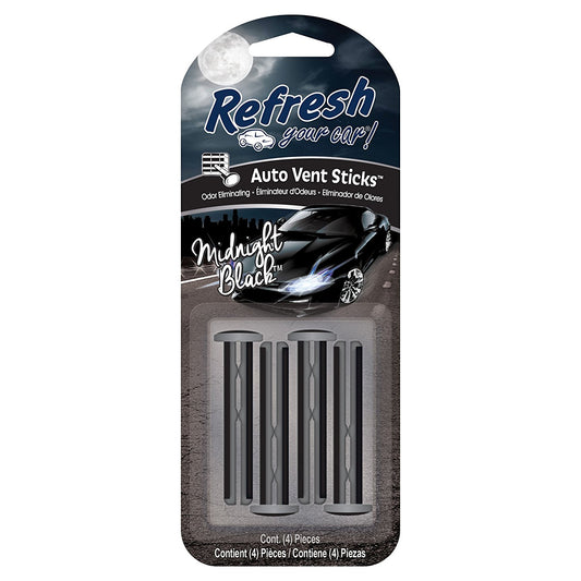 Refresh Your Car Vent Stick, 4pk - Midnight Black