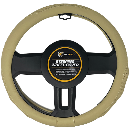 TrexNYC Steering Wheel Cover - Ultimate Tan