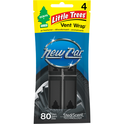 Little Trees Vent Wrap, 4pk - New Car