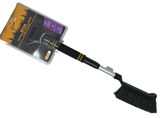 TrexNYC Snow Brush, w/Removable Ice Scraper 2 in 1 27"