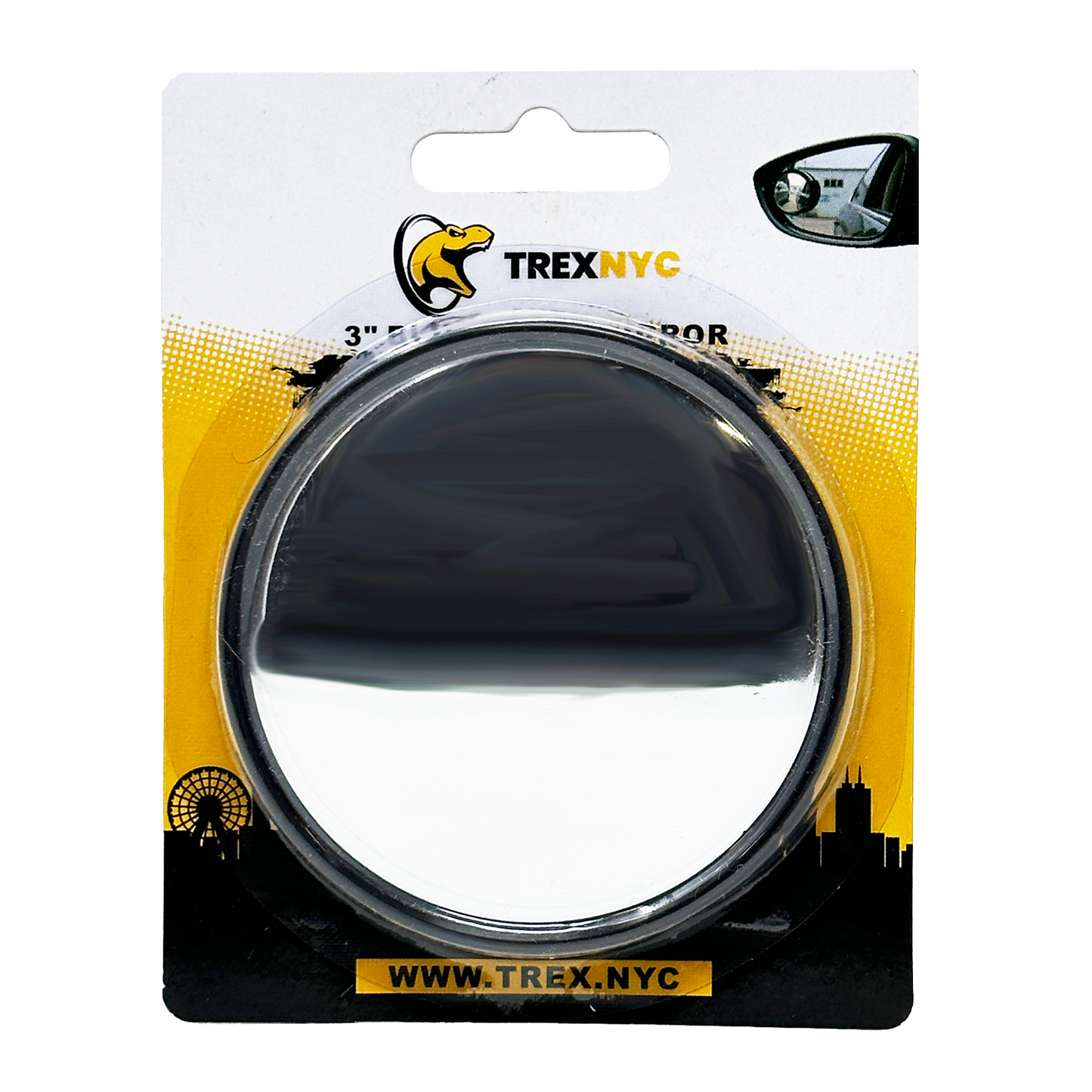 TrexNYC Mirrors, Spot Flat 3" - Black