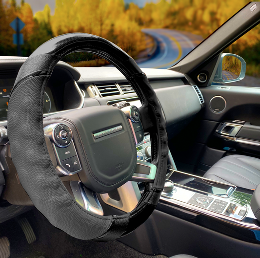 TrexNYC Steering Wheel Cover, Rex Style - Black