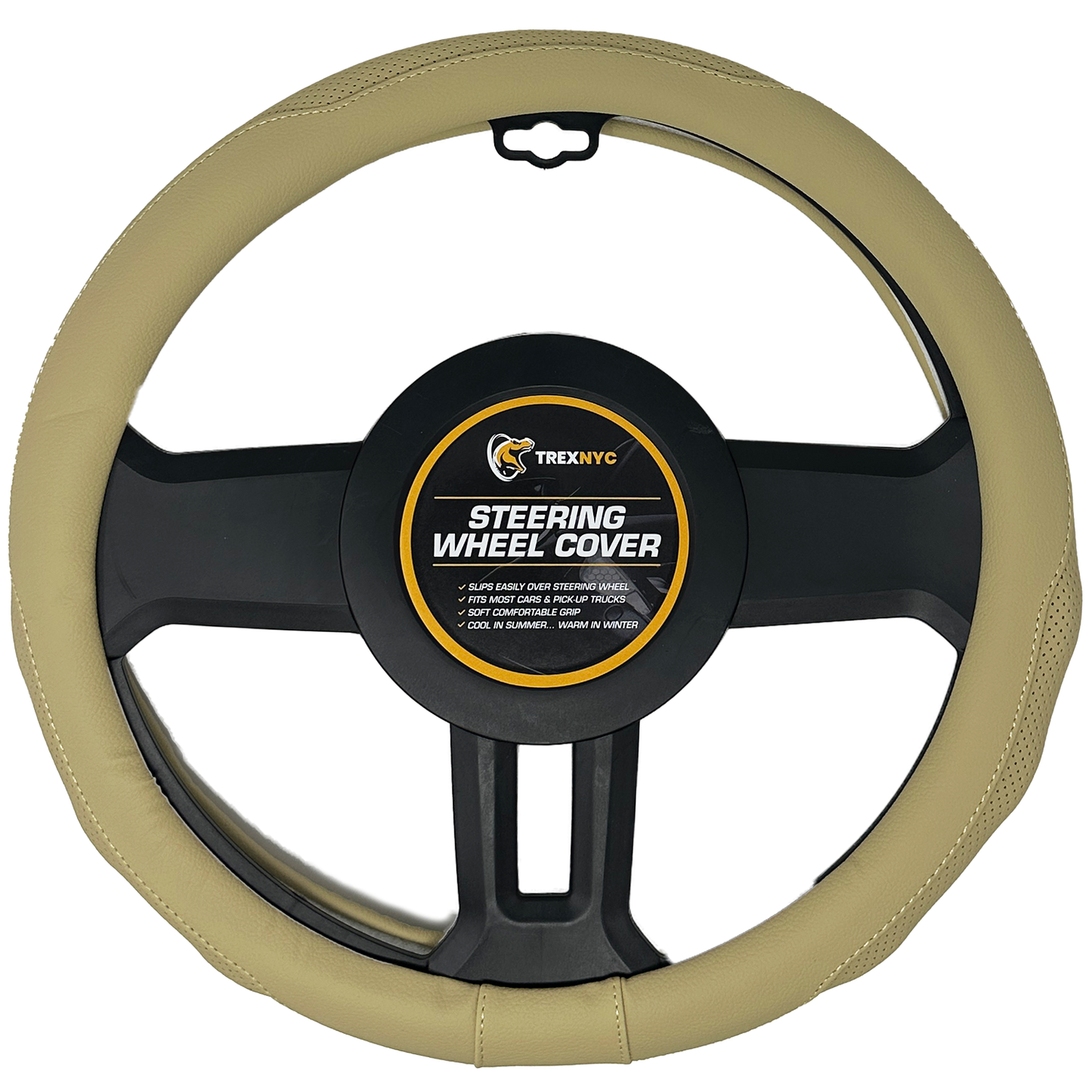 TrexNYC Steering Wheel Cover - Ultimate Tan