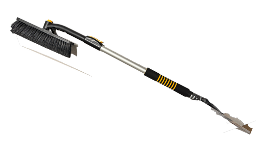 TrexNYC Snow Brush, Extendable & Ice Scraper 2 in 1 33"