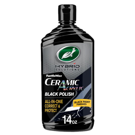Turtle Wax Ceramic Acrylic Black Polish, 14oz